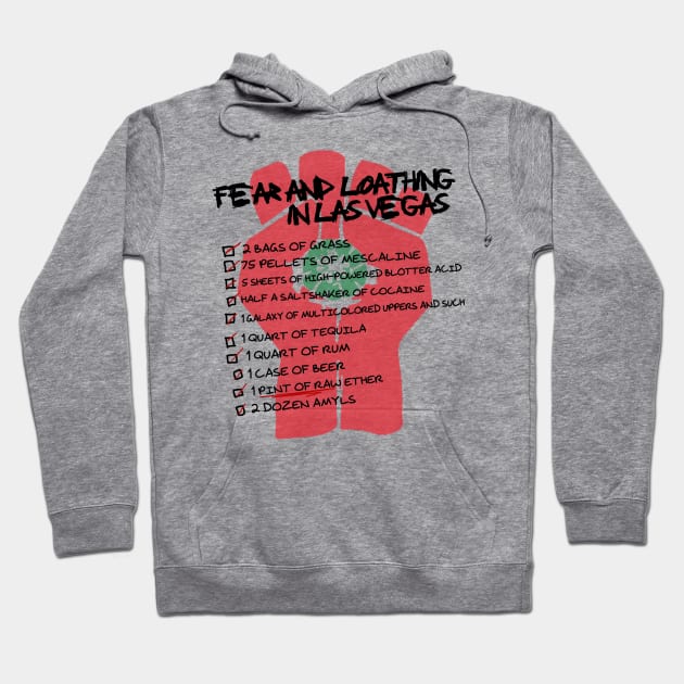 Fear and Loathing Checklist Hoodie by EsotericExposal